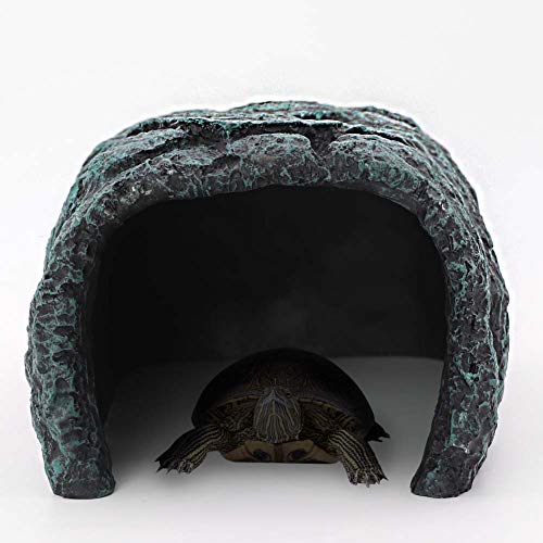 Reptile Rock Hideout Reptile Rock Hide Cave Reptile Hide Away Turtle Hideout for Bearded Dragon Tortoise Small Lizards Fish Amphibians
