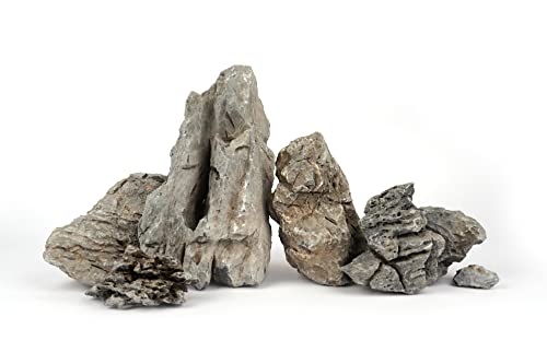 LANDEN Seiryu Stones Natural Rocks (17lbs, 3~11 inches,7-8pcs) for Aquarium, Paludarium, Terrariums, Landscaping Rocks, Aquascaping - size: 06 Seiryu Stones(3-11inch,17lbs)