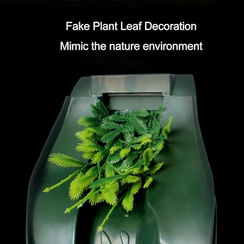 Gavigain Reptile Drinking Fountain Water Dripper Living Aqua Waterfall for Lizard Turtle Snake Spiders