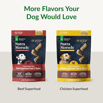 ULTIMATE PET NUTRITION Nutra Morsels, Superfood Treat & Food Topper (Chicken)