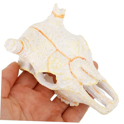Toddmomy Reptile Skull Hideout for Aquarium Decor Lifelike Resin Decoration for Fish Tanks Terrariums and for Reptiles and Fish
