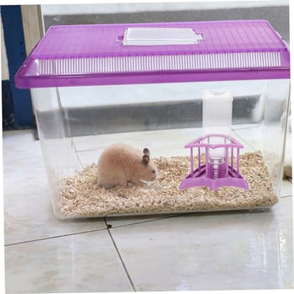 MERRYHAPY Reptile Water Dish Durable Plastic Feeding Dish for Lizard Tortoise Pets Easy to Clean Non Slip Bottom for Gecko Terrarium Reptile Habitat