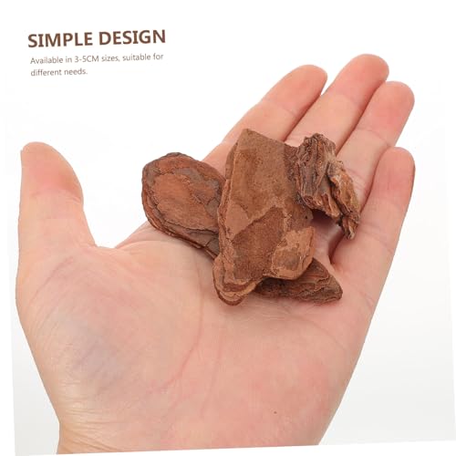 Abaodam 1bag Reptile Tank Bark Chips Adornment Natural Tree Bark Chips Reptile Bedding Decor Tank Decor Chameleon Substrate