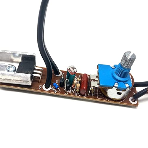 Zing Ear ZE-02 Rotary Dimmer Switch for Floor Torchiere Lamps, Halogen Lamps, Incandescent Lamps,500WMax. 120VAC Knob Switch Replacement Kit-Black - size: Paper shell
