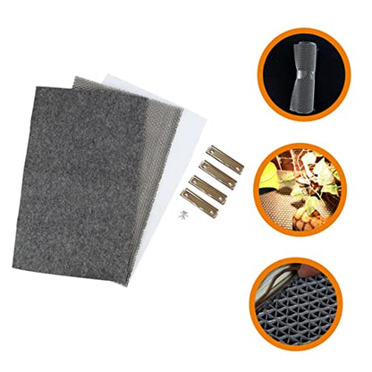 Abaodam 1 Set Reptile Carpet Substrate Mat for Lizard Cage Durable Terrarium Liner Bedding for Snakes Turtles and Lizards Washable and Reusable Breathable and Comfortable - color: Dark Grey