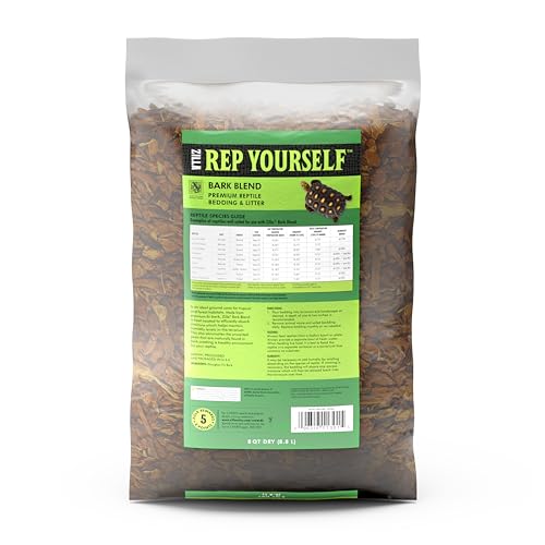 Zilla Reptile Terrarium Bedding Substrate Bark Blend, 8 Quart - size: 8-Quart