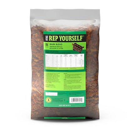 Zilla Reptile Terrarium Bedding Substrate Bark Blend, 8 Quart - size: 8-Quart