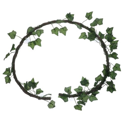 Sosoport 1m Jungle Vines for Reptiles Flexible Artificial Decor with Suckers Leaf for Lizard Frogs Snakes Creative DIY Habitat Ornament for Terrarium and Aquarium Use