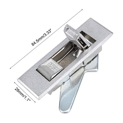 uxcell Electric Cabinet Door Cam Lock, Fit for 0.16-inch(4mm) Thick Panel, Push Button, MS603-1