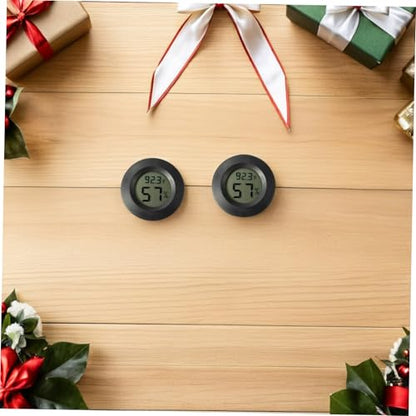 7pcs Mini Hygrometer Thermometer for Terrarium Accurate Humidity and Temperature Gauge for Reptiles and Indoor Use Digital Display for Easy Reading