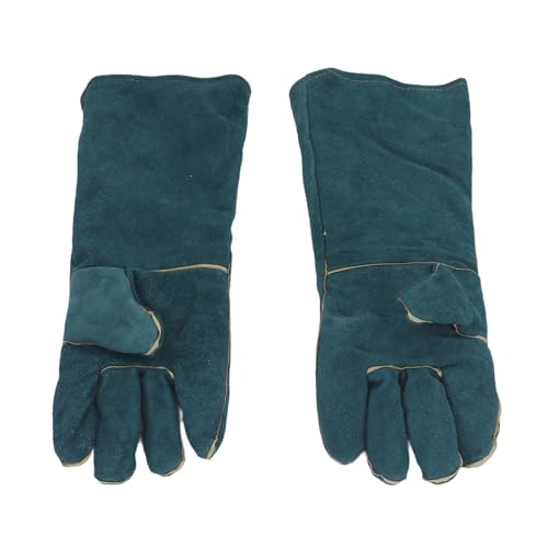 ZJchao Bite Proof Gloves, Animal Handling Gloves, Pet Grooming Gloves for Dog Cat Reptile Bird Snake Lizard Falcon with Cut Puncture and Scratch, Heat Oil Fire BBQ Garden