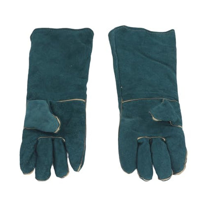 ZJchao Bite Proof Gloves, Animal Handling Gloves, Pet Grooming Gloves for Dog Cat Reptile Bird Snake Lizard Falcon with Cut Puncture and Scratch, Heat Oil Fire BBQ Garden