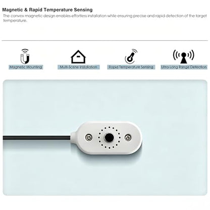 5V USB Digital Temperature Controller Socket, 0-60°C Adjustable Thermostat with Magnetic Probe,2A10W Output for USB Fan,Reptile Tank,Greenhouse,Aquarium &AV Cabinet Temperature Control and Ventilation