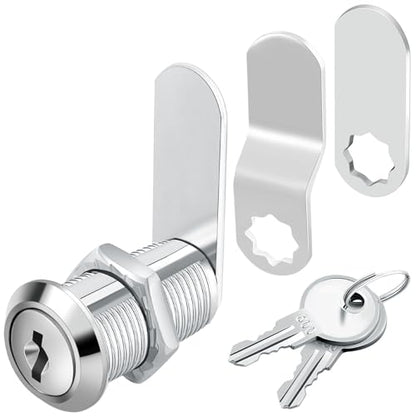 Cabinet Cam Locks 1-1/8 Inch - Zzbety Mailbox Locks Keyed Alike for Secure Files Drawers Mailbox RV Camper Door Tool Box (1 Pack/Zinc Alloy) - size: 1-1/8 Inch