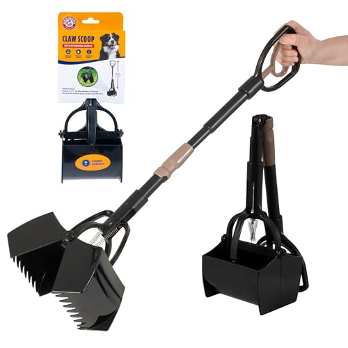 Arm & Hammer Pooper Scooper Claw Scoop Dog Poop Scooper for Yard Pet Waste Management System,(Pack of 6) - size: One Size (Pack of 6), style: Claw Scooper
