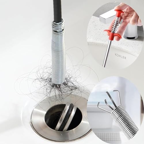 118" Flexible Grabber Claw Reacher Tool, Drain Clog Remover Drain Snake, Hair Clog Removal Tool for Kitchen Sink, Bathroom Bathtub and Toilet Drains - style: 118"