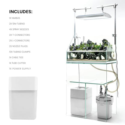 Ultum Nature Systems - Nimbus - Programable Misting System w/Timer, for Plants & Animals, for Paludarium/Terrarium - Automatic Plant Mister, Reptile Mister & Terrarium Accessories - 3.17 Gallons