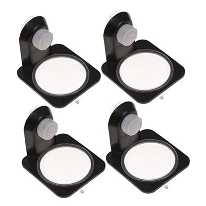 4pcs Reptile Food and Water Bowl Black Feeding Dish for Lizards Geckos Turtles and Frogs Easy to Clean Space-Saving Design for Tanks and Boxes - size: Size 2