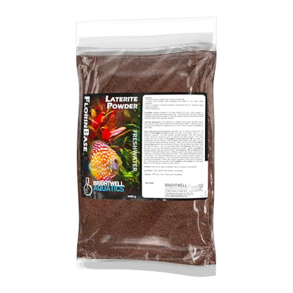 Brightwell Aquatics FlorinBase Laterite Powder – Iron-Rich Clay Substrate for Planted Aquariums – Enhances Root Growth, Plant Health – pH Neutral, 1000g - size: 1000 grams