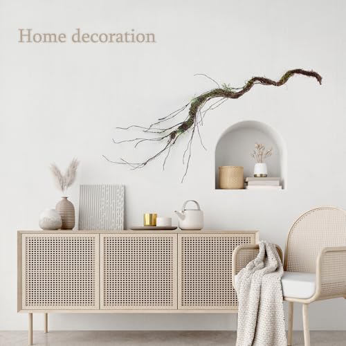 47in bendable dragon whisker moss artificial branch reptile vine branch fake tree trunk hanging plant suitable for outdoor decoration ecological box landscaping garden furniture Christmas decoration