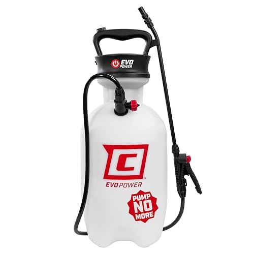 Chapin 28324 Battery Powered Sprayer, Pressured Autosprayer, 2 Gallon, Lawn and Garden, Anti-Clog Filter, Adjustable Spray Nozzle, Spraying Plants, Watering, Weeds, Fertilizer and Pests