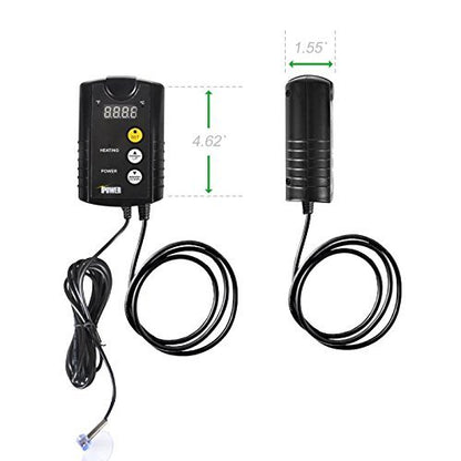 iPower GLHTMTCONTROL 40-108 Degrees Fahrenheit Digital Heat Mat Thermostat Controller for Seed Rooting Germination Reptiles, Fermentation and Brewing, 1000W-Black, Black - size: 1000W-Black, style: 1 Pack