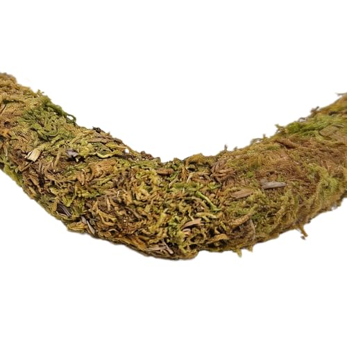 2PCS Leopard Gecko Climbing Toys Bendable Moss Vine Hermit Crab Tank Accessories for Lizards Leopard Geckos Chameleons Frogs 15 Inch (2)