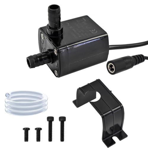 CONQUERALL 12V DC Solar Fountain Pump 63GPH 9.8ft 4.8W with 3.3ft Tube for Water Garden and Aquarium - color: 12v 4.8w 240l/H 3m Head