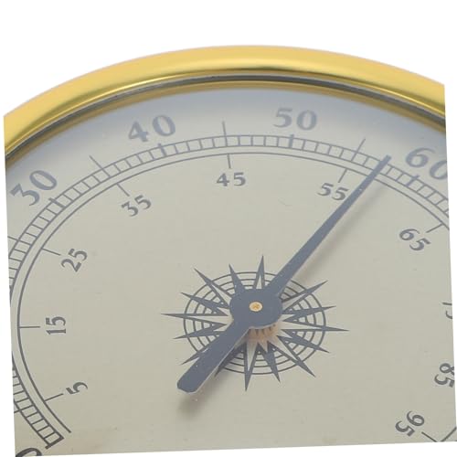 YARNOW Analog Hygrometer Humidity Meter 72mm Gold Mechanical Round Gauge 2.5 Accuracy No Battery Needed for Terrarium Greenhouse Cigar Humidor Display Case