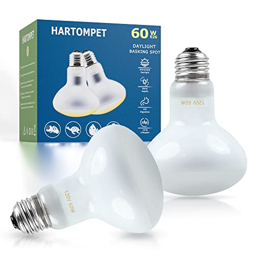 60W E26 Reptile Heat Lamp Bulbs, UVA Basking Spot Heat Light, Simulates Natural Sunlight for Bearded Dragons, Lizards, Tortoises, Chicks&Amphibians, Daytime Basking&Terrarium Habitat Heating - color: Yellow-basking Spot Lamp, size: 60 Watts