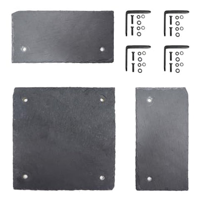 Bearded Dragon Tank Accessories, Slate Rocks for Reptiles, Bearded Dragon Basking Platform, Habitat Hide for Bearded Dragons, Tortoise, Gecko, Snake and Other Reptile & Amphibian