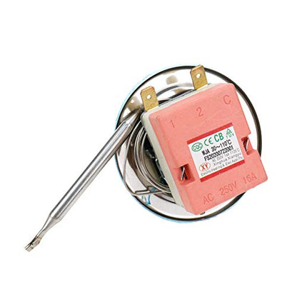 30-110 Celsius 125V/250VAC Adjustable Temperature Control Thermostat - Pack of 2 - style: 30-110C