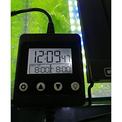 Aquarium Light Timer Fish for Light Controller and Dimmer 24 Hour Program for 5V-30V Sunset Simulation