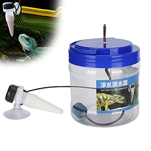 Reptile Water Dripper, Easy Humidification Hydration System Drip Irrigation Tool for Geckos Lizards Chameleons and Other Small Reptiles