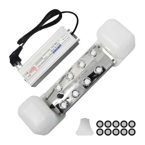 Ultrasonic Mist Maker 8 Head Mist Maker Fogger 6000ml/H Ultrasonic Mister Fogger 300W Atomizer Pond Fogger IP67 Waterproof Fog Mist Machine with Float for Garden Rockery Halloween Decor (8 Heads) - color: 8 Heads