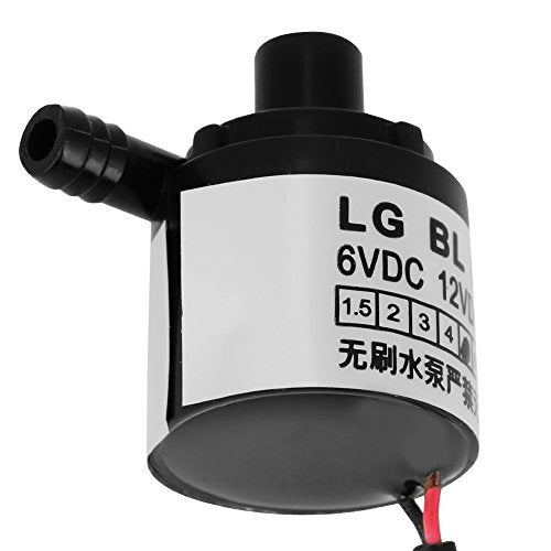 Haofy Mini Submersible Water Pump 30dB Quiet for Aquarium Fish Tank 2.5m Lift Head with 5W Brushless Motor for Small Hydroponics System and Office Fountain