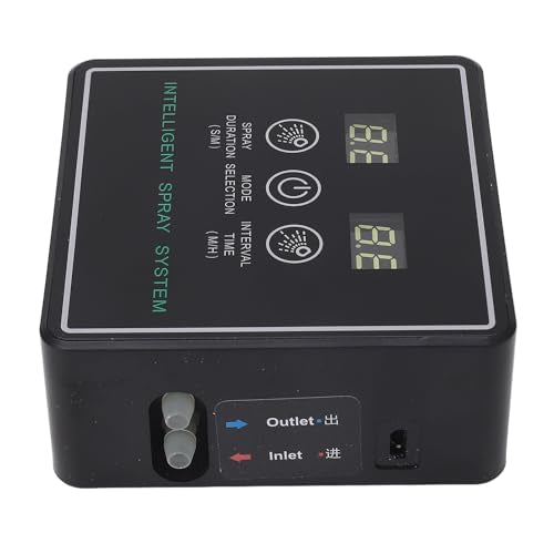 Mingzhe Reptile Fogger Smart Spray System Automatic Timing Humidifier with 360 Degree Adjustable Misting Nozzles for Terrarium and Amphibians
