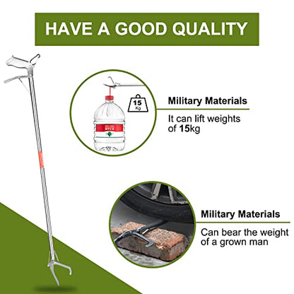 60" Snake Tongs Professional All-Aluminum Alloy Extra Heavy Duty Snake Tongs Reptile Grabber Catcher Wide Jaw Handling Garbage Picker Upper Tool。 - style: 1pcs60