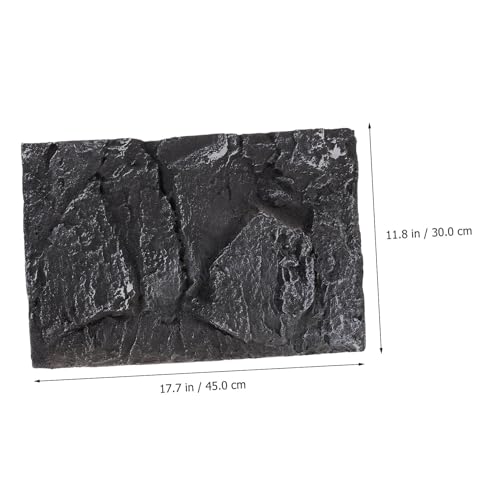 3D PU Material Reptile Tank Background Board Stone Decorative Panel for Turtle Habitat Waterproof and Easy to Install for Aquatic and Terrestrial Environments