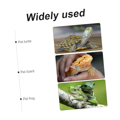 4Pcs Reptile Terrarium Carpet Substrate Mats for Lizards Gecko Snake Tortoise Breathable Polyester Habitat Liner with Fit Design for Cage Bedding