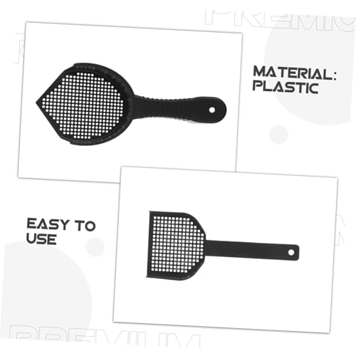 Abaodam 2Pcs Cat Litter Scooper Set Durable Plastic Sifting Scoop with Ergonomic Handle for Effortless Cleaning of Litter Boxes and Reptile Terrariums Waste Removal