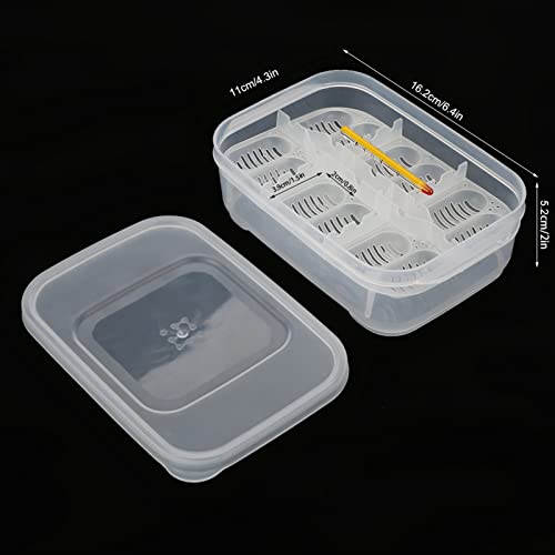 Reptile Incubator - 12 Holes tile Egg Incubation Tray with Thermometer for Hatching Smaller tiles - tile Breeding Box for Tortoise, , Lizard, and Snake Eggs