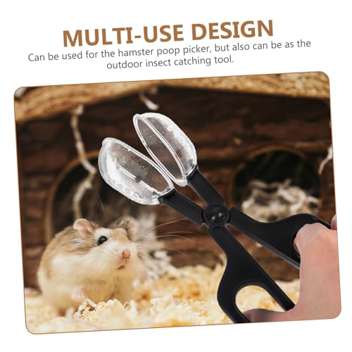 POPETPOP 3pcs Small Plastic Scoop for Hamster Poop Picking and Guinea Pig Waste Disposal Versatile Tool for Pet Cages and Feeding Small Reptiles Portable and Easy to Use