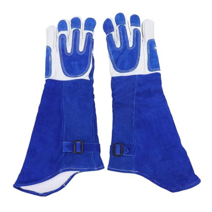 Animal Handling Gloves, Bite Protective Gloves, 23 Inch Extended Forearm Guard with Reinforced PU Palm for Veterinarians Zookeepers and Pet Owners, Multipurpose Anti Scratch