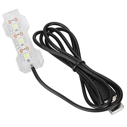 Small Aquarium Light, 2.4x0.8in LED Aquarium Plant Light bar Stick for Fish,Desktop Fish Mini Decoration Soft LED Lamp