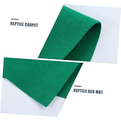 VANZACK Reptile Carpet Liner for PET Cage Soft Polyester Fiber Substrate Mat for Turtles Lizards and Snakes Non-Slip Easy to Clean Reptile Habitat Accessory