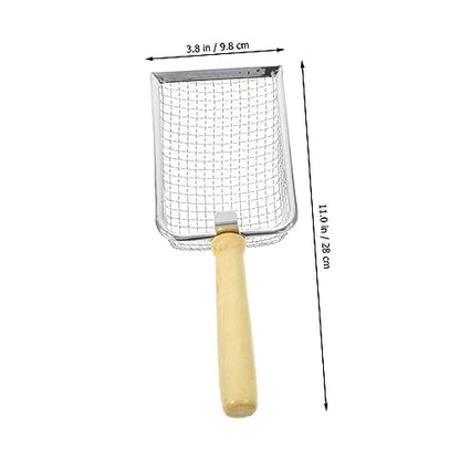 ERINGOGO Reptile Litter Scoop with Handle Efficient Cat Litter Shovel for Easy Cleanup Fine Mesh Sifter Durable Pet Waste Cleaner for Reptile Containers and Cat