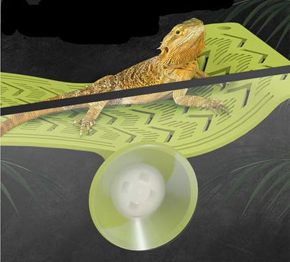 Bearded Dragon Frog Lizard Hammocks, Reptile Hammock with Suction Cups & Tie Straps, Hanging Swing Cradle for Chameleon, Lizards, Geckos, Snakes, Lguana, Reptile & Amphibian Habitat Décor - size: Small