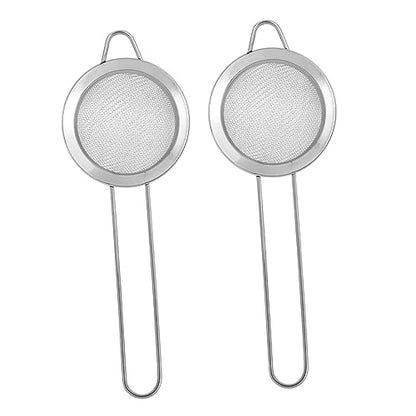 2PCS Stainless Steel Reptile Sand Shovel Lizard Litter Cleaner Fine Mesh for Substrate Sifting Suitable for Tortoise and Desert Lizard Waste Cleanup