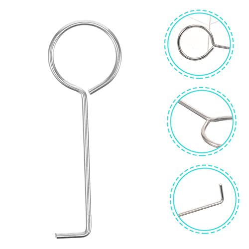 10pcs Floor Drain Handle Hook Drain Lifting Hook Tub Hair Catcher Tub Extractor Strainer Lifting s Tool Remover Stainless Steel Metal